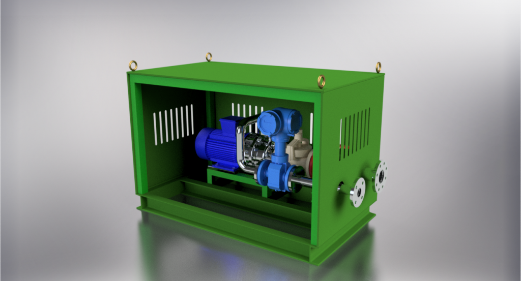 PUMP SKID METERING MODULE CAD PROJECT DESIGN CARTER