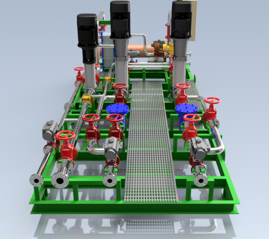 SKID HEAT EXCHANGER - WATER SKID SYSTEM